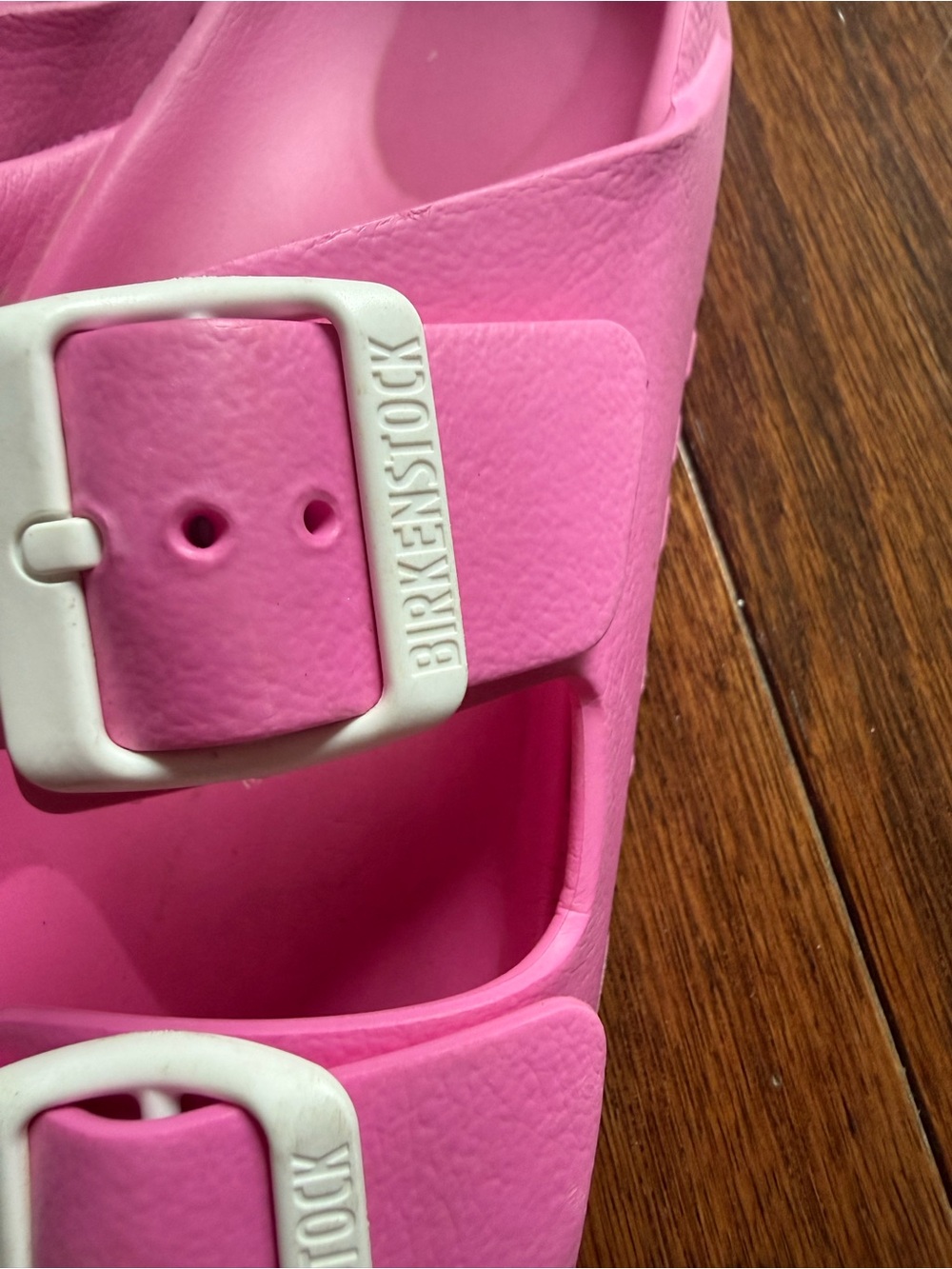 Birkenstock women’s Pink Double-Buckle EVA Sandals size EU 38 /7 US women’s - Picture 2 of 8